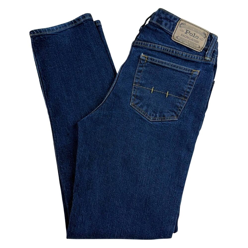 Polo Ralph Lauren Straight Leg Jeans Kids XL Dark Wash Denim Cotton Blend